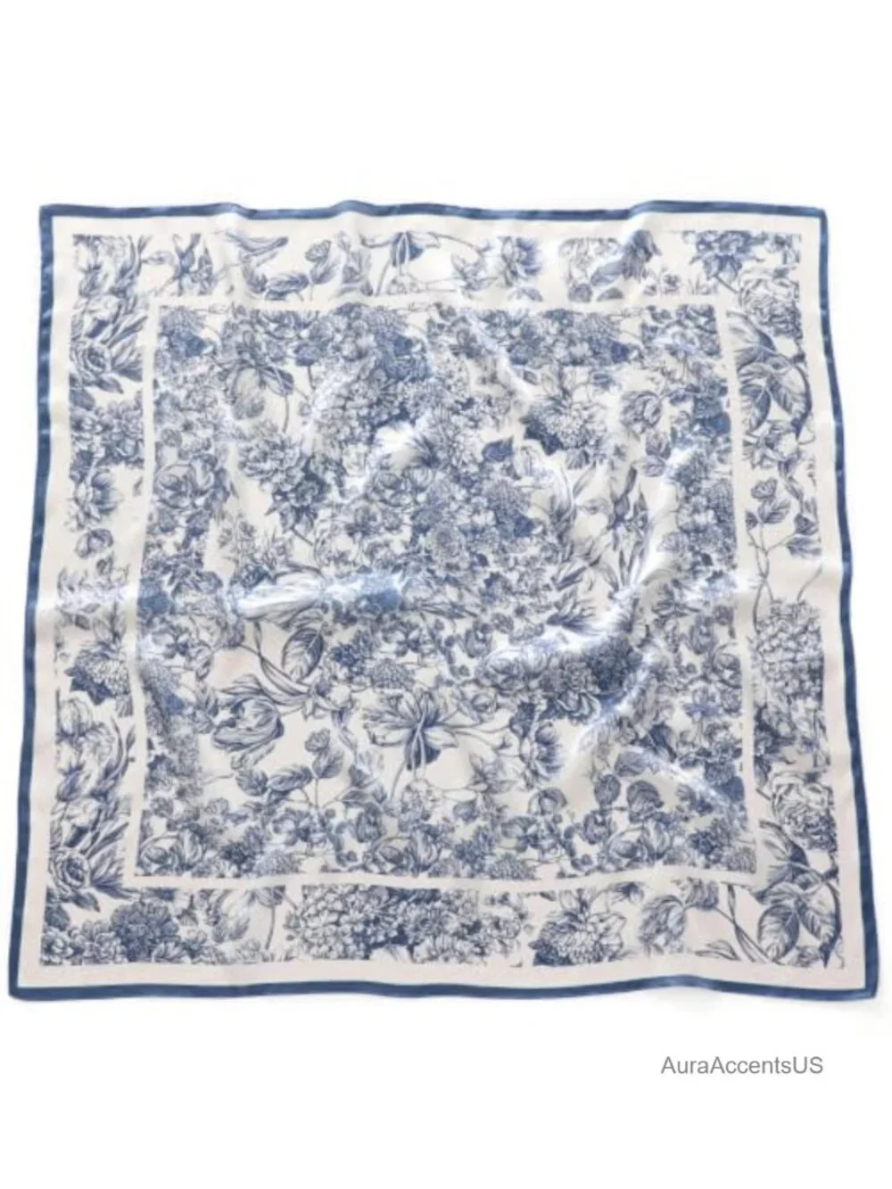 100% Mulberry Silk Scarf for Women, Large Square Bandana Neckerchief 35x35